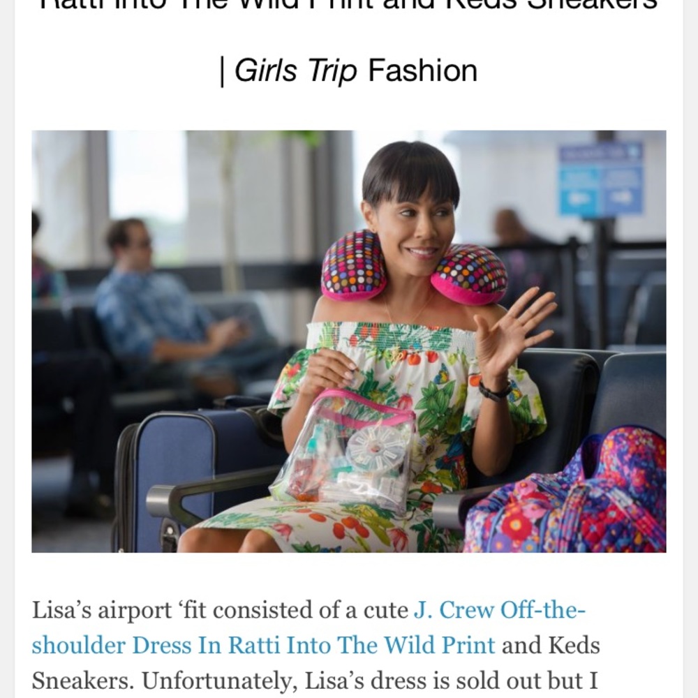 Tropical dress worn of “girls trip” movie 2017